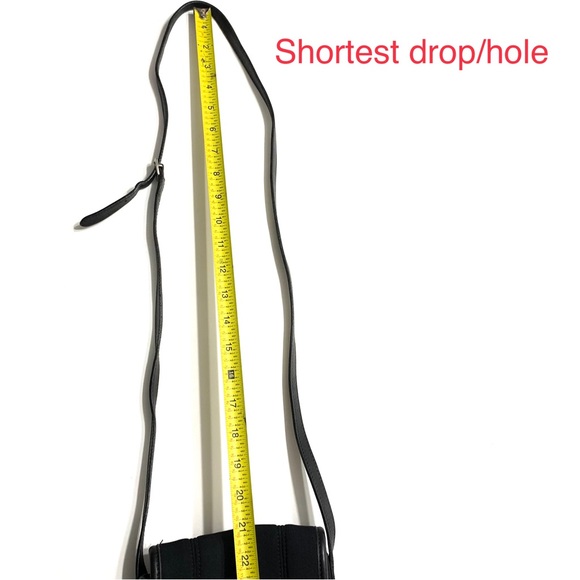 Coach Black Scuba Neoprene Leather Trim Crossbody Bag Mini Flap - Picture 15 of 16